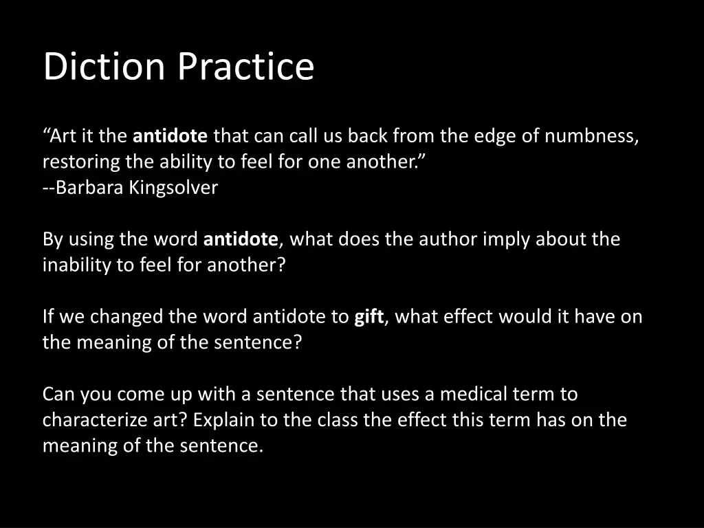 diction practice 1