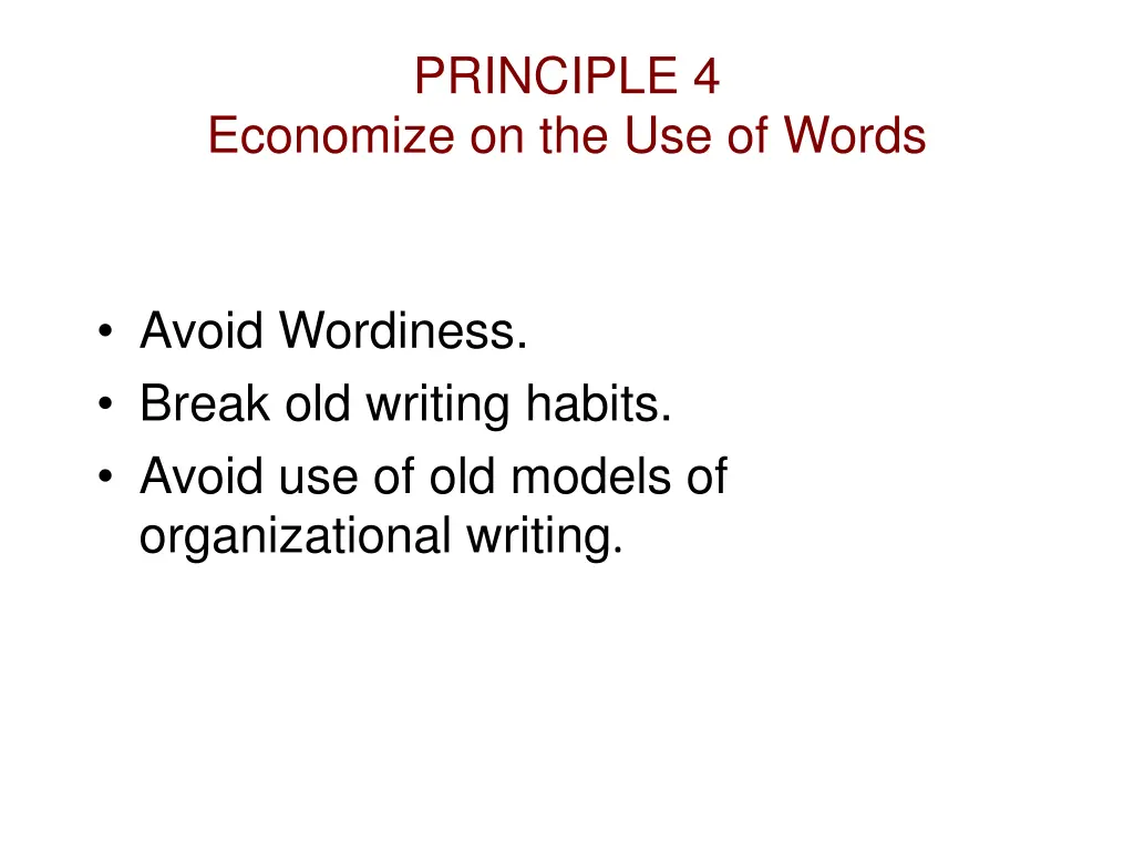 principle 4