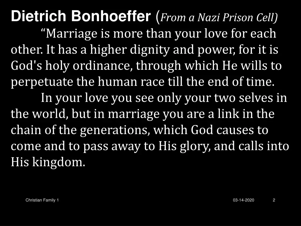 dietrich bonhoeffer from a nazi prison cell