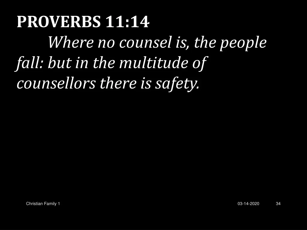 proverbs 11 14 where no counsel is the people