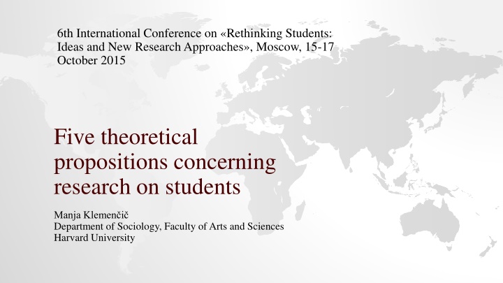 6th international conference on rethinking