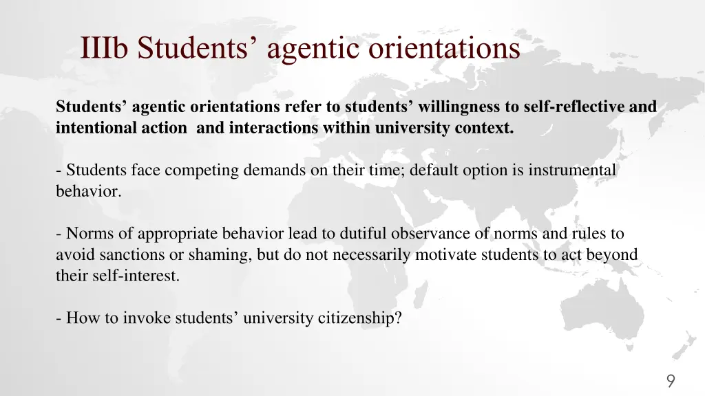 iiib students agentic orientations