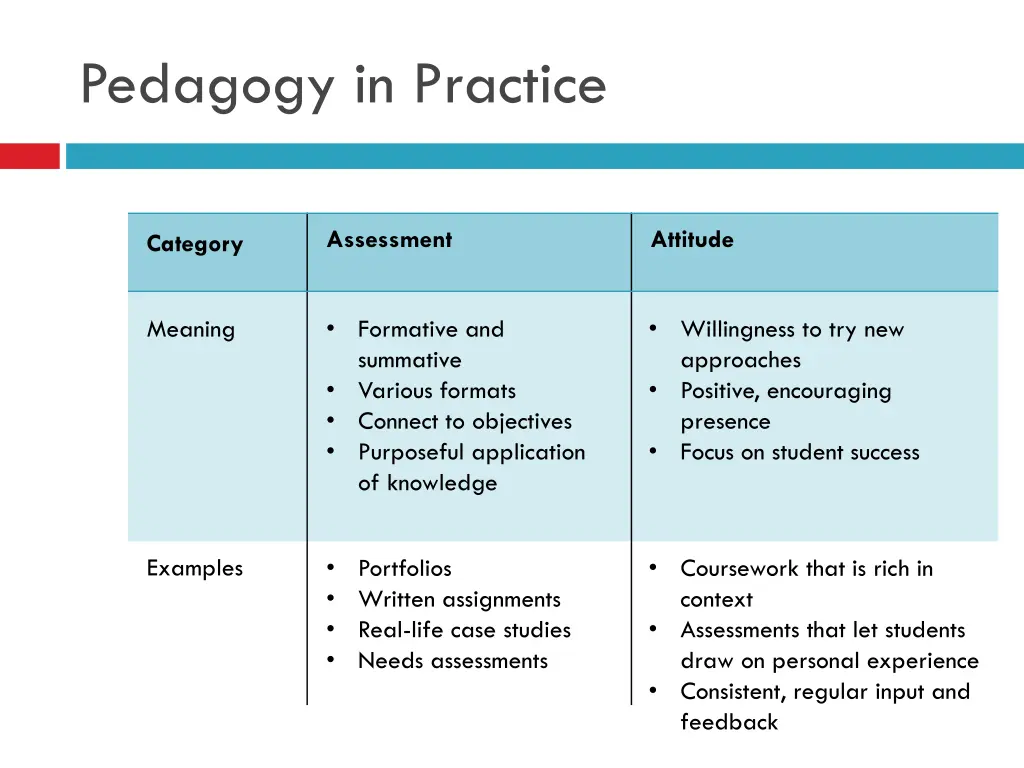 pedagogy in practice 2