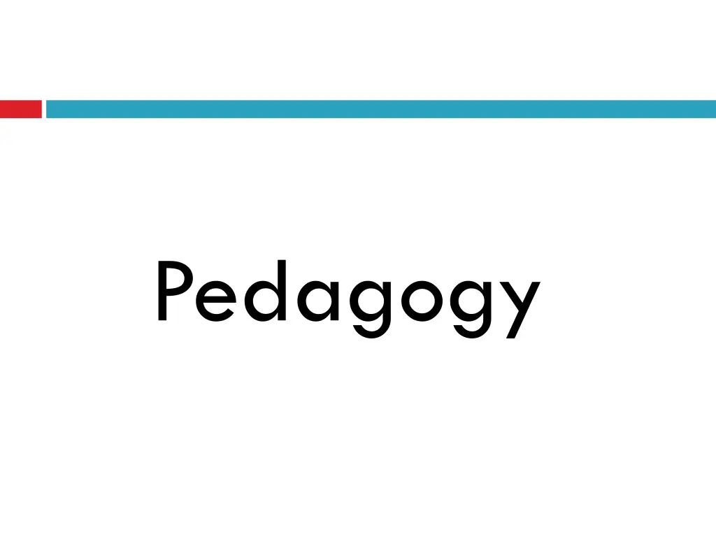 pedagogy