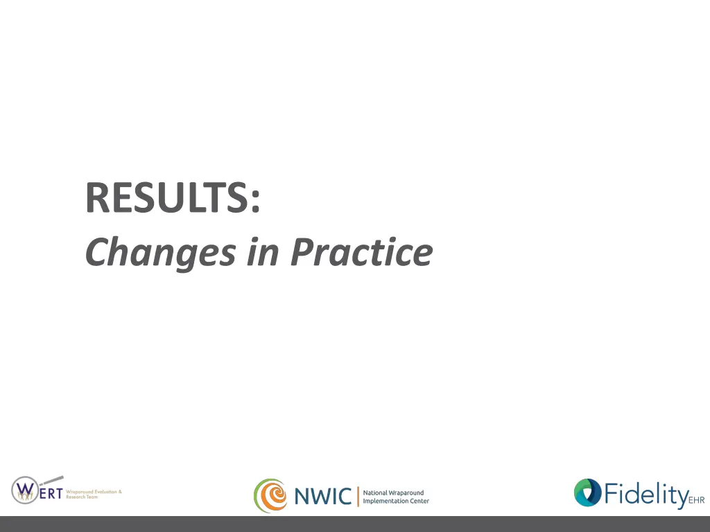 results changes in practice