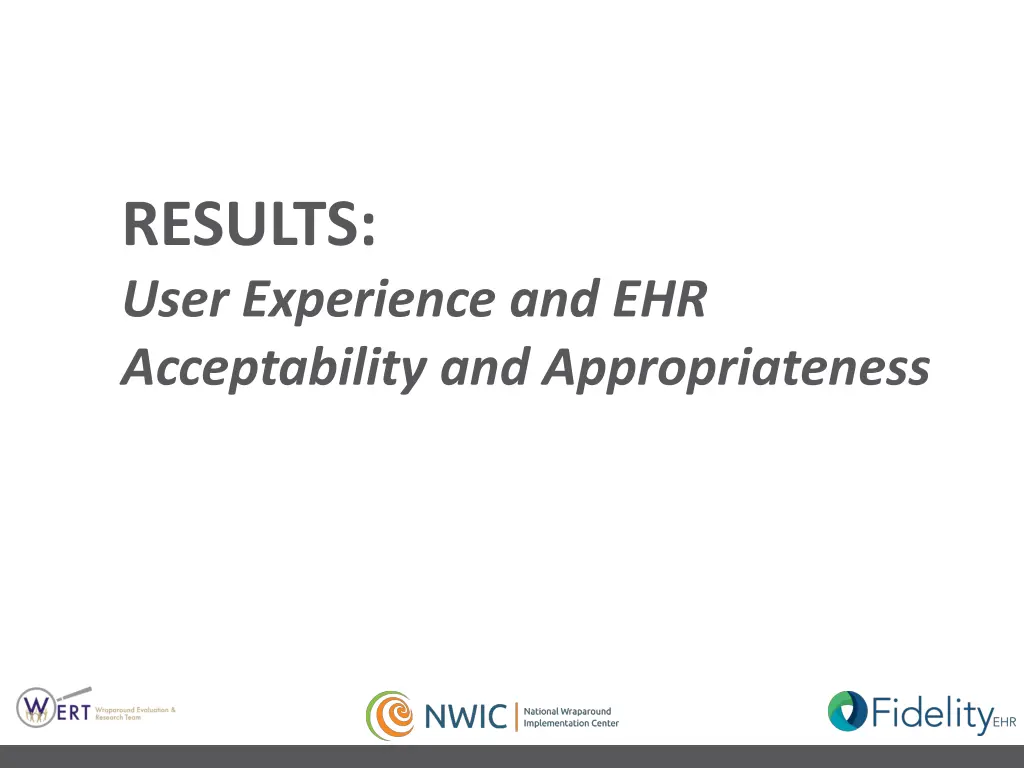 results user experience and ehr acceptability