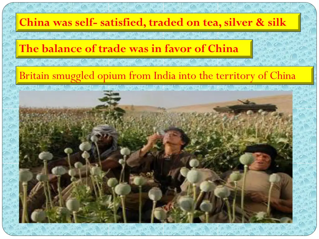 china was self satisfied traded on tea silver silk