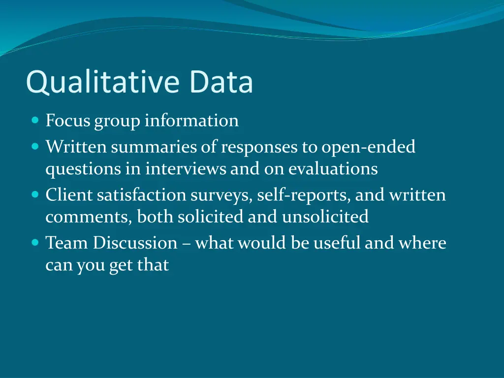 qualitative data