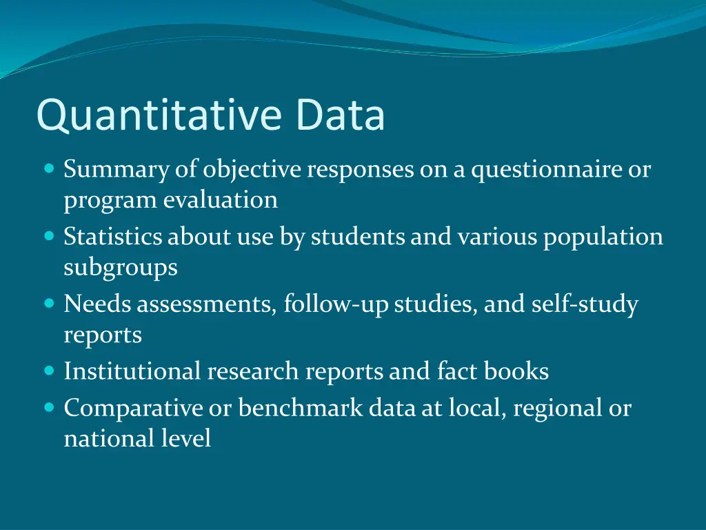 quantitative data