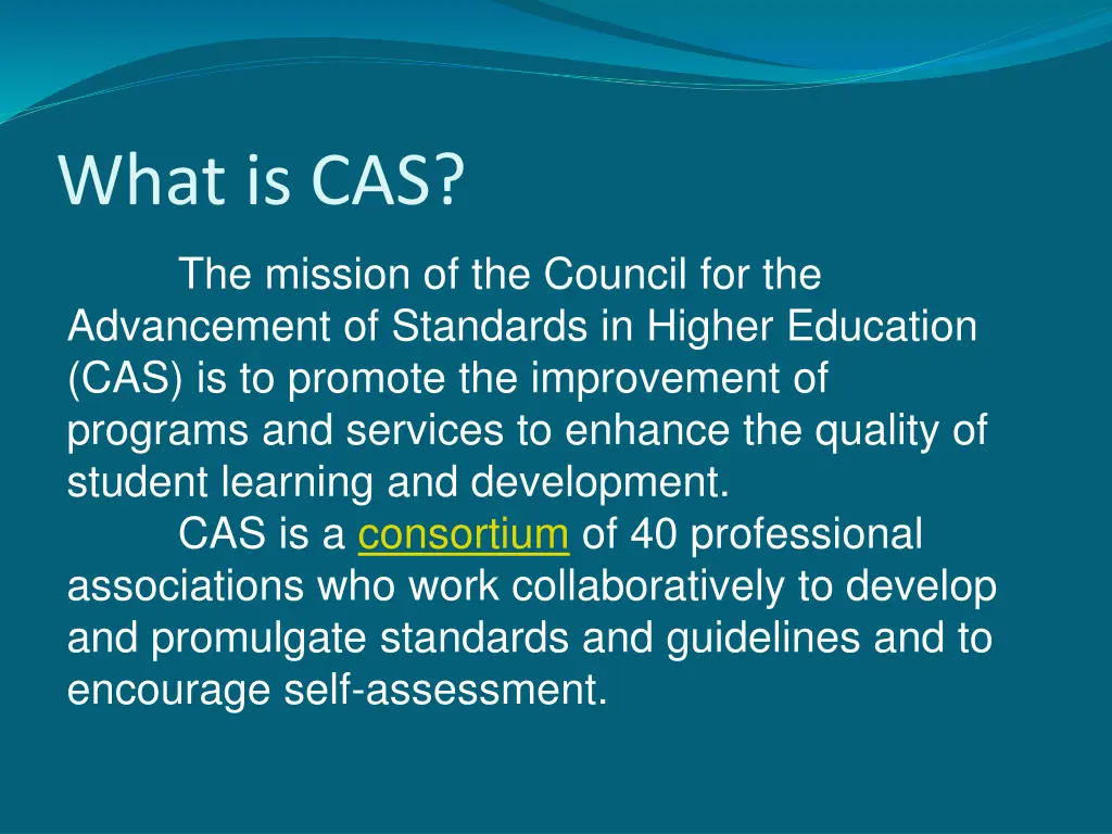 what is cas