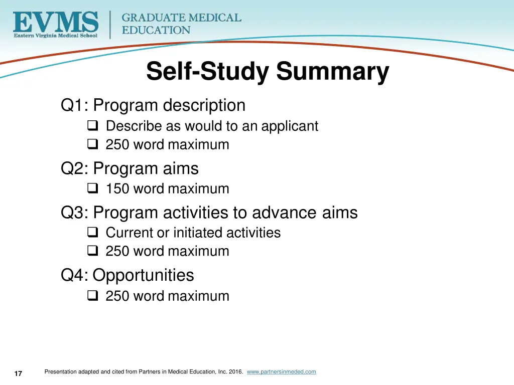 self study summary 1