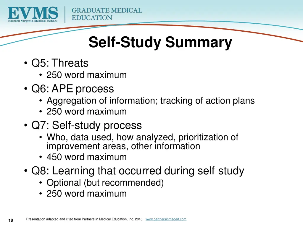 self study summary 2