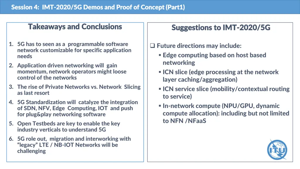 session 4 imt session 4 imt 2020 5g demos