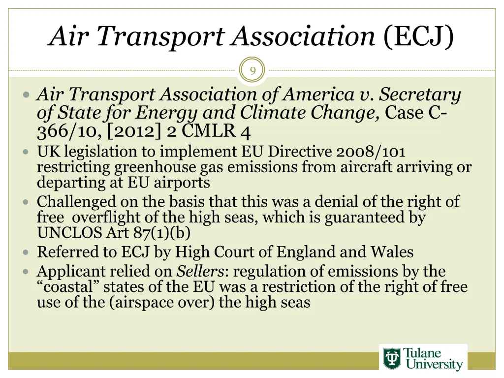 air transport association ecj