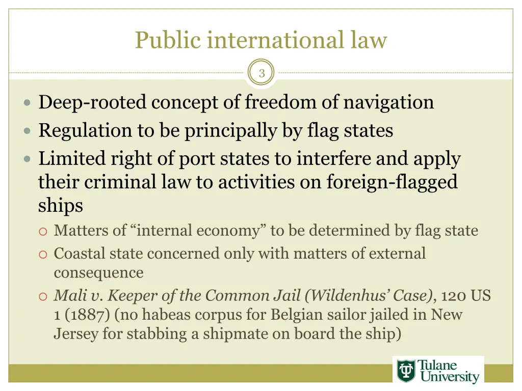 public international law