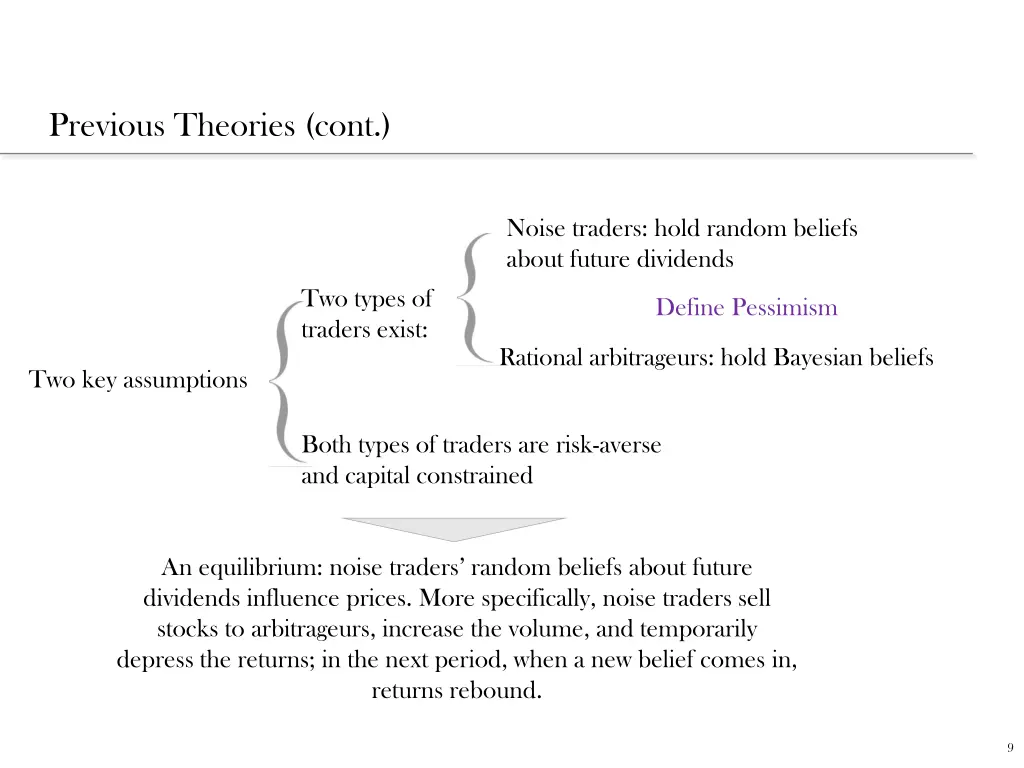 previous theories cont