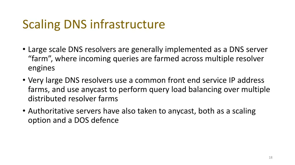 scaling dns infrastructure