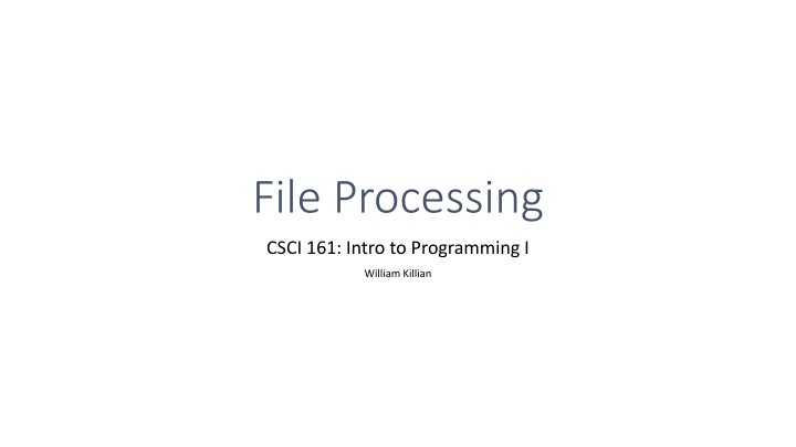 file processing