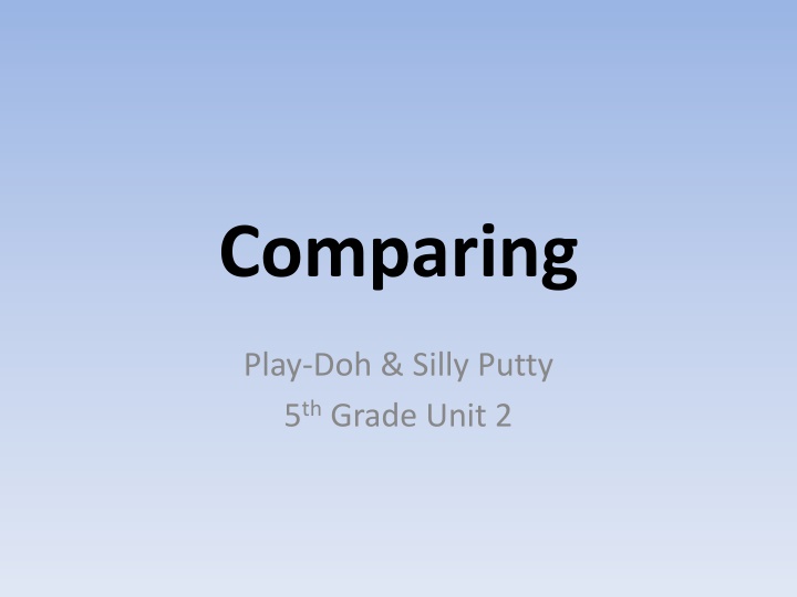 comparing