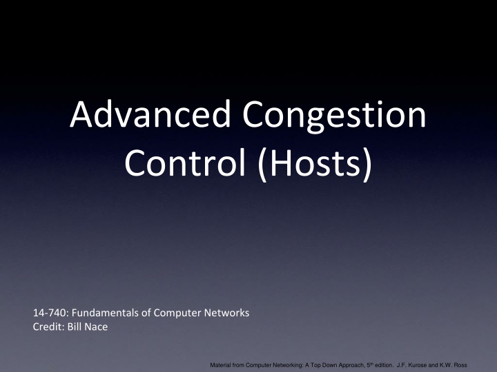 advanced congestion control hosts