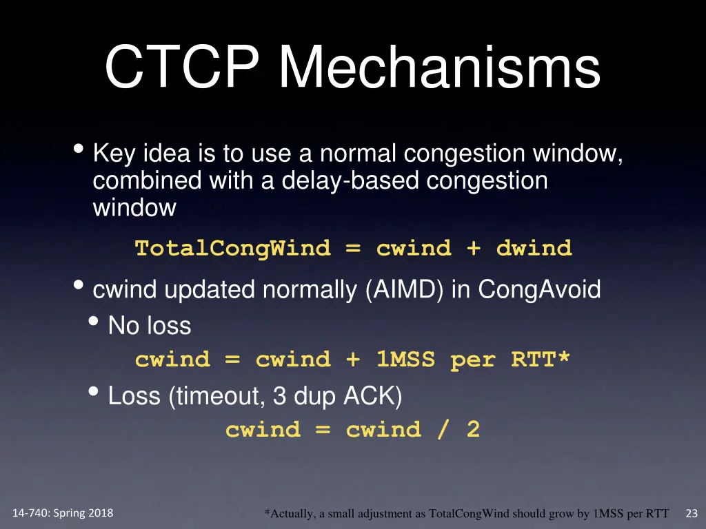 ctcp mechanisms