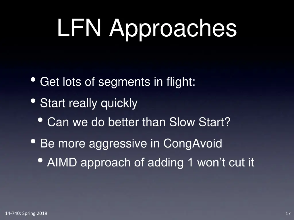 lfn approaches