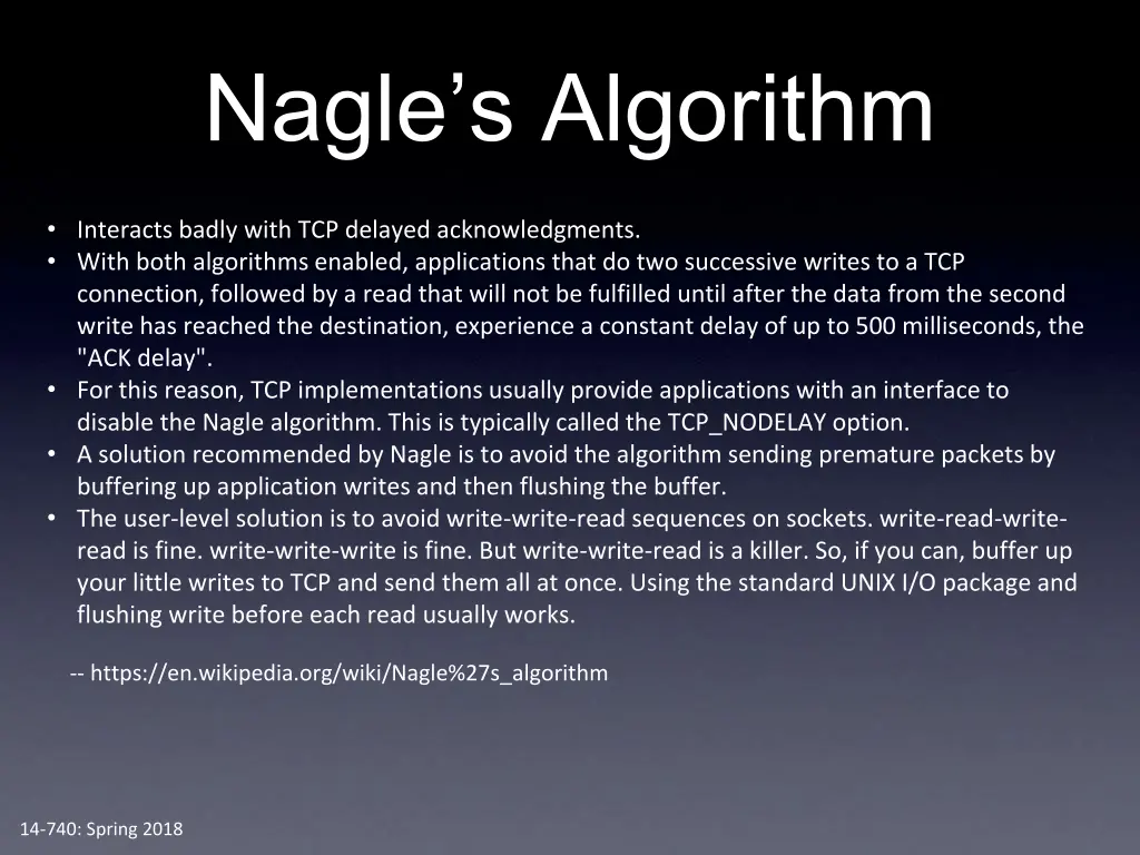 nagle s algorithm