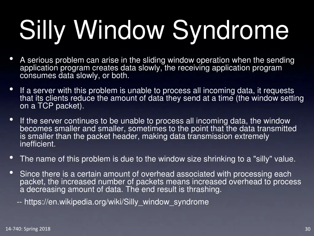 silly window syndrome