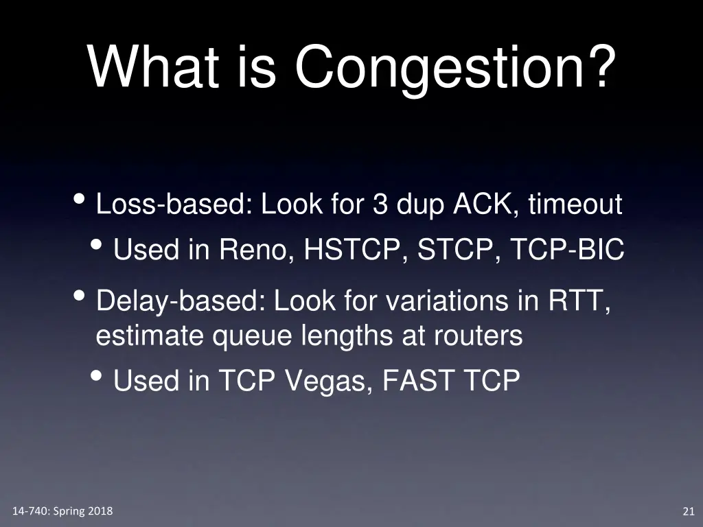 what is congestion