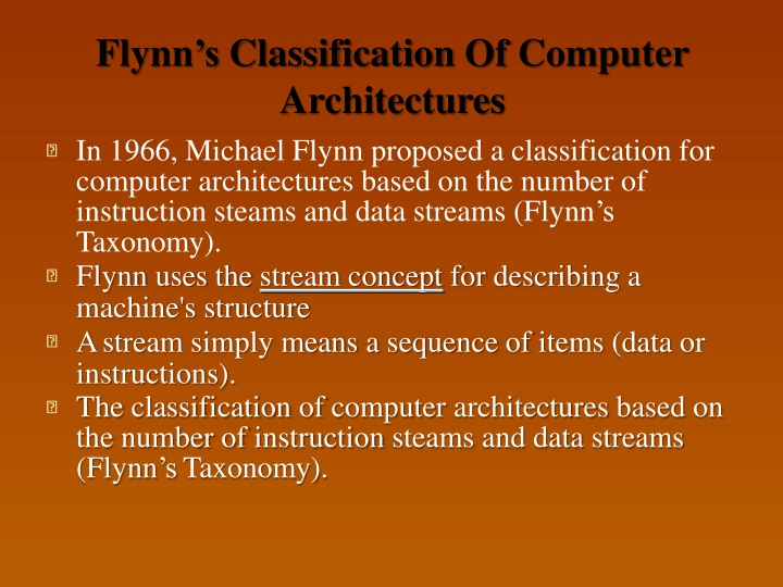 flynn s classification of computer architectures