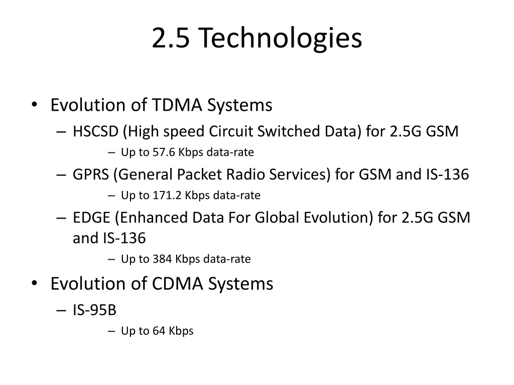 2 5 technologies