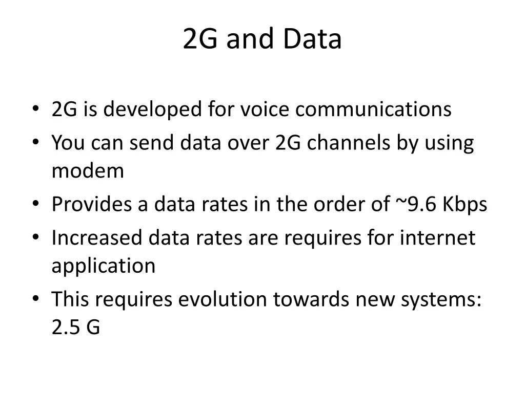 2g and data