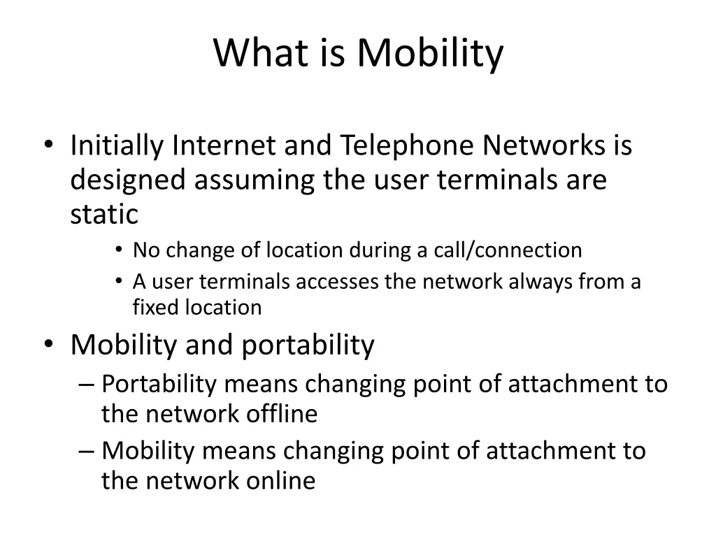 what is mobility