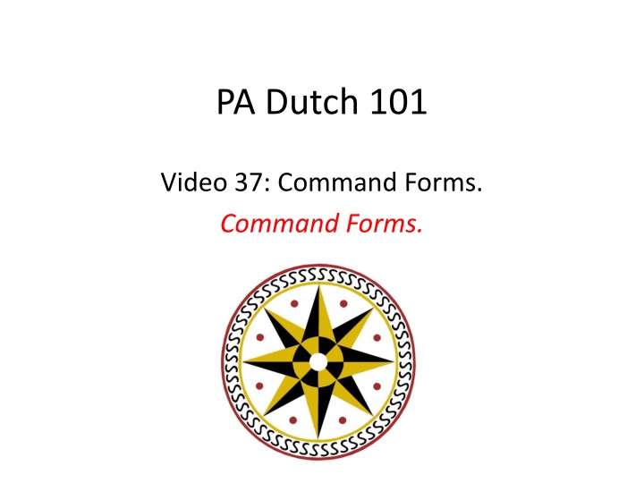 pa dutch 101