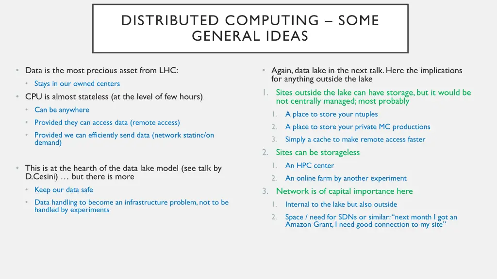 distributed computing some general ideas