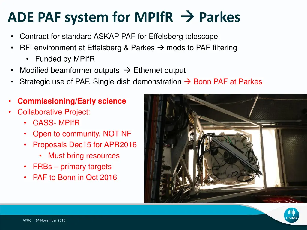 ade paf system for mpifr