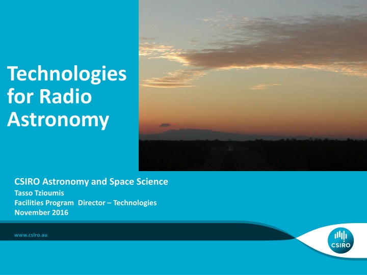 technologies for radio astronomy