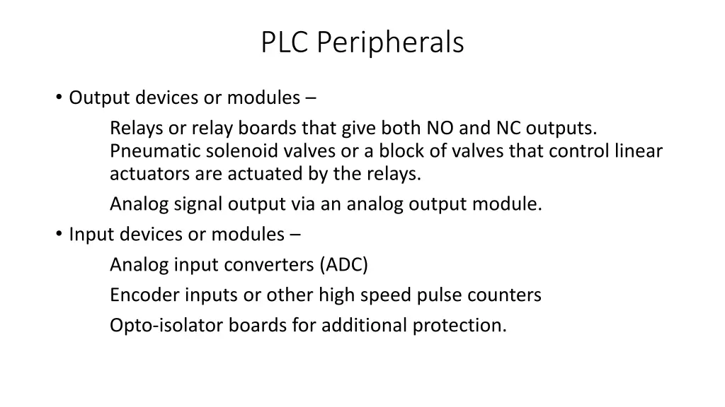 plc peripherals