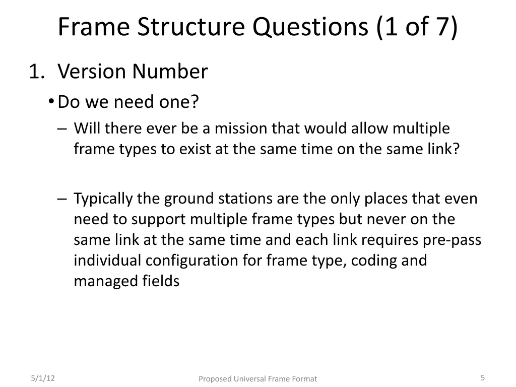 frame structure questions 1 of 7