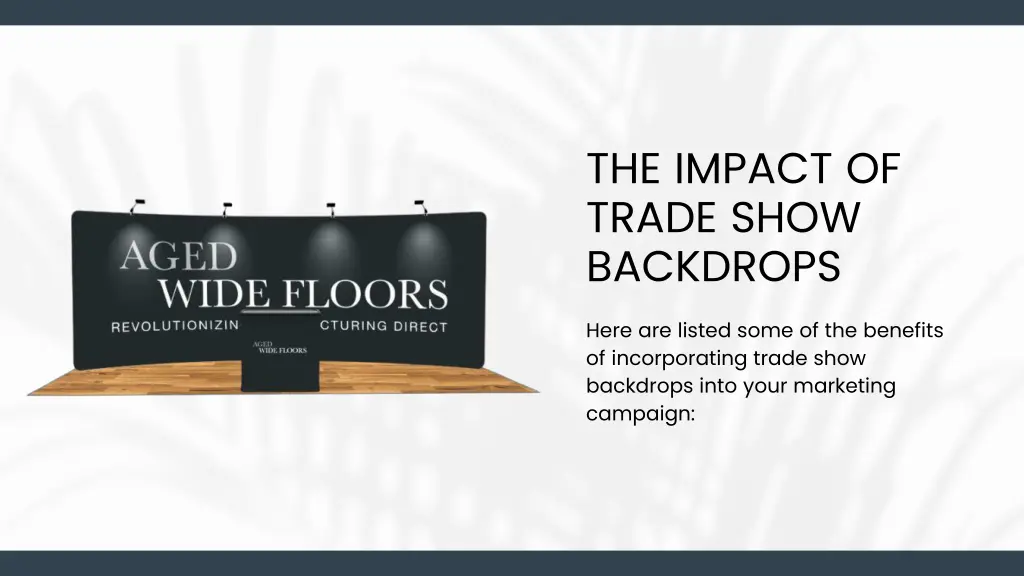 the impact of trade show backdrops