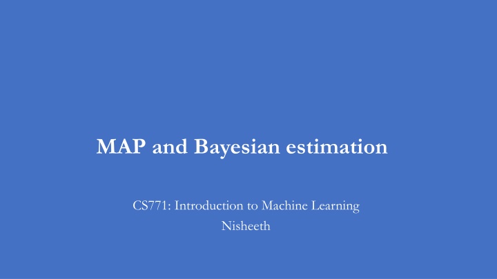 map and bayesian estimation