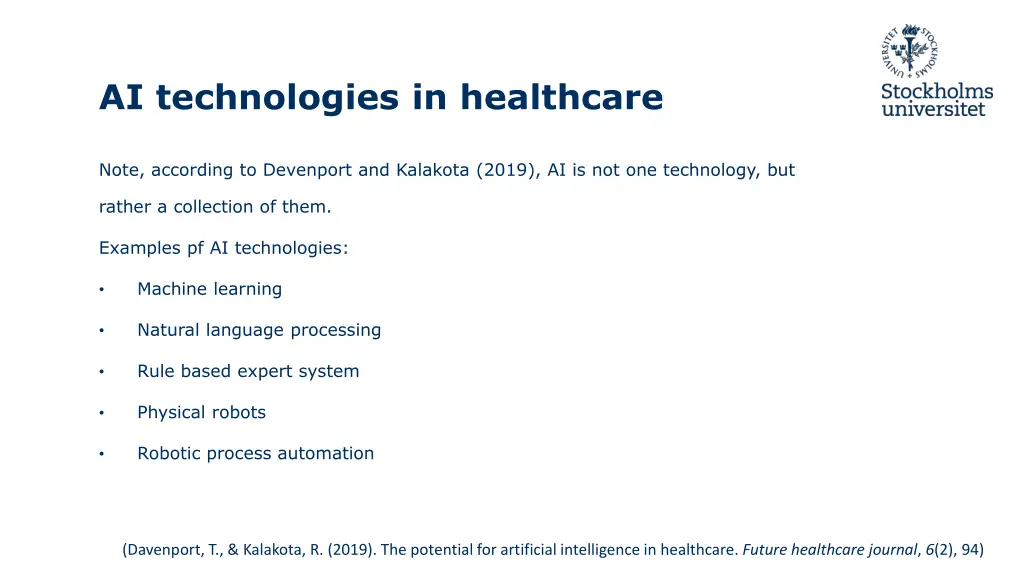 ai technologies in healthcare 1