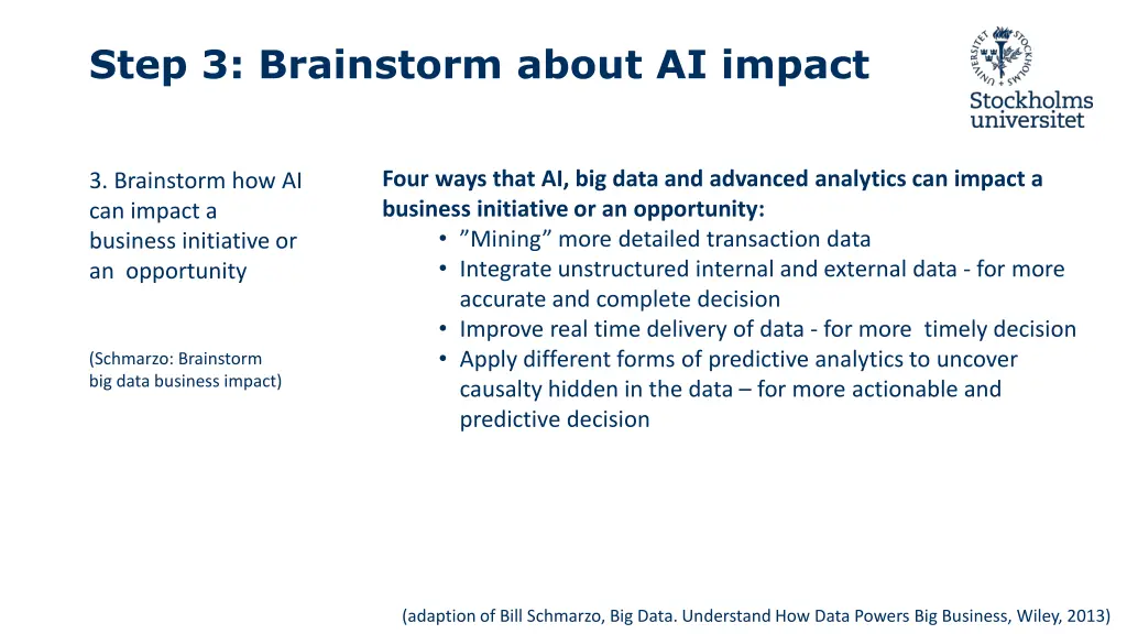 step 3 brainstorm about ai impact