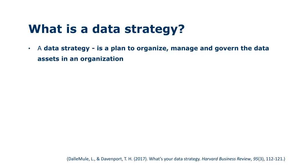 what is a data strategy