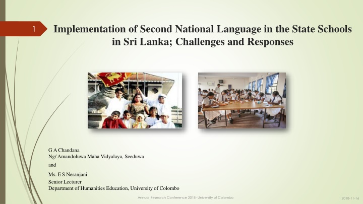 implementation of second national language