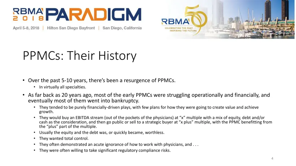 ppmcs their history