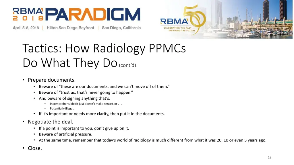 tactics how radiology ppmcs do what they do cont d 1