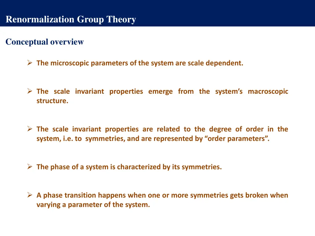 renormalization group theory 3