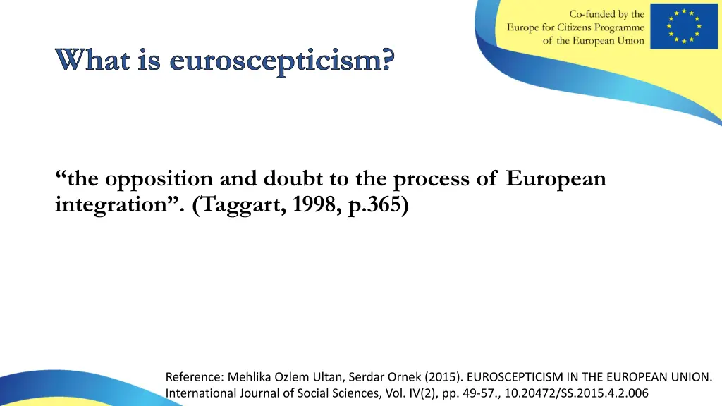 what is euroscepticism