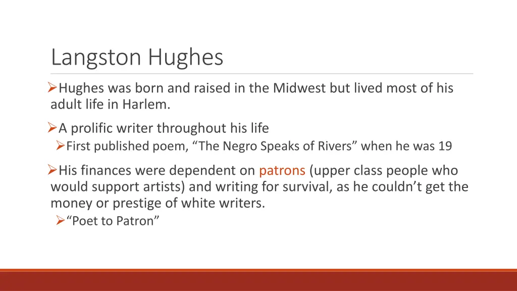 langston hughes